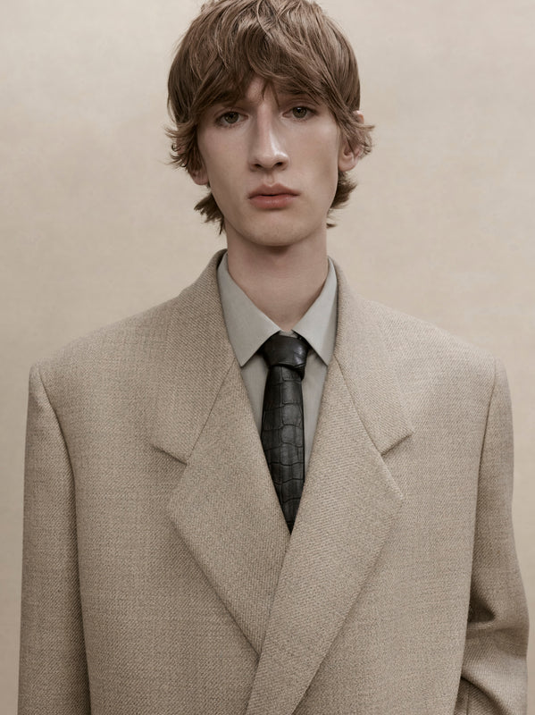 Heavy Wool Twill Relaxed Blazer