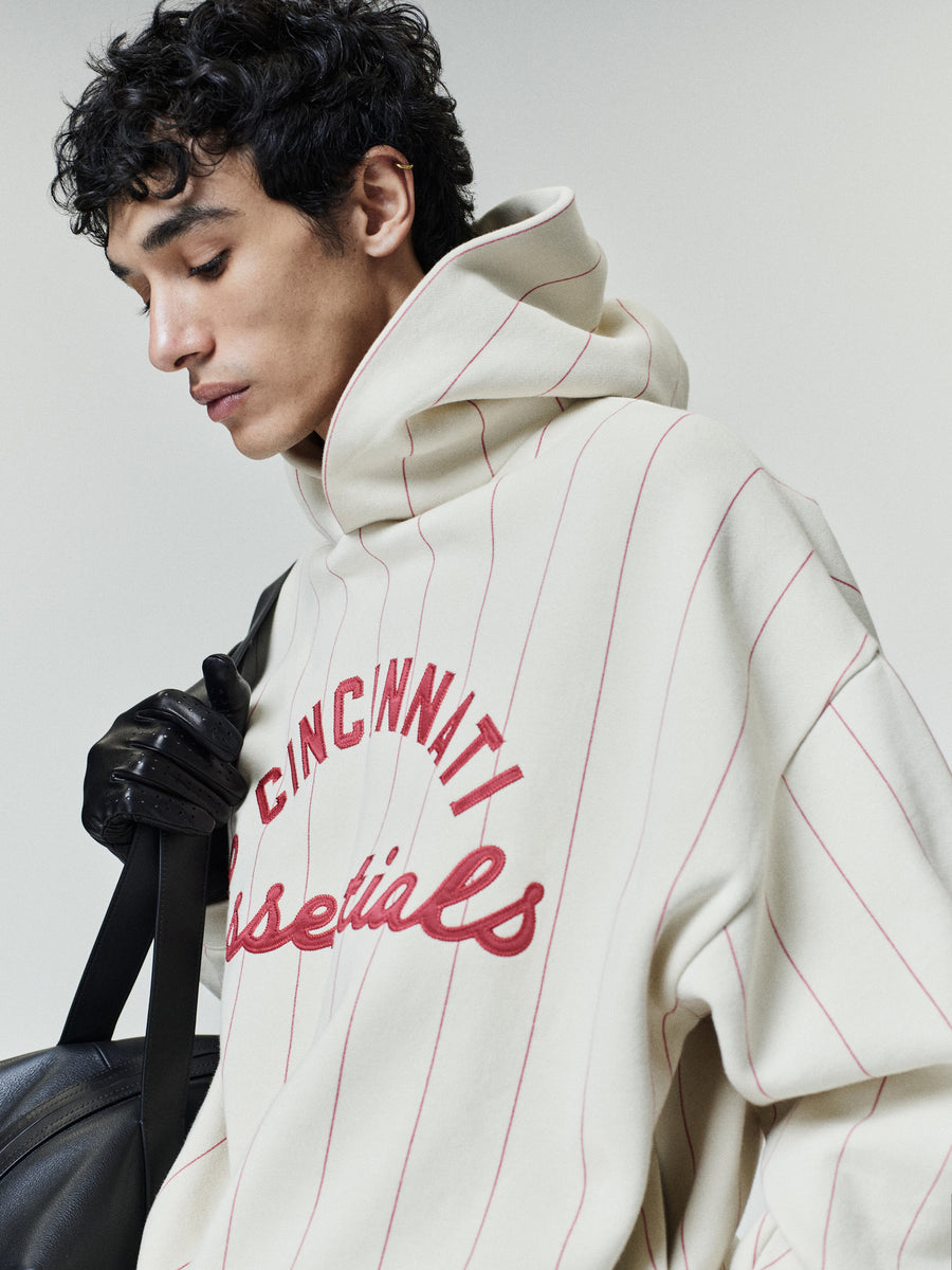 Reds Sport Hoodie Oat W Red Pinstripes / XS view 7