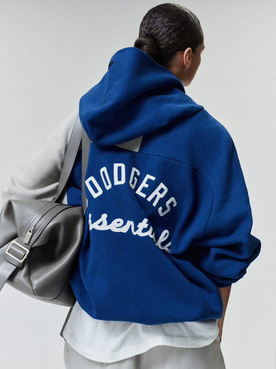 Dodgers Raglan Half Zip Sport Hoodie Estate Blue/ Seal / XS view 3