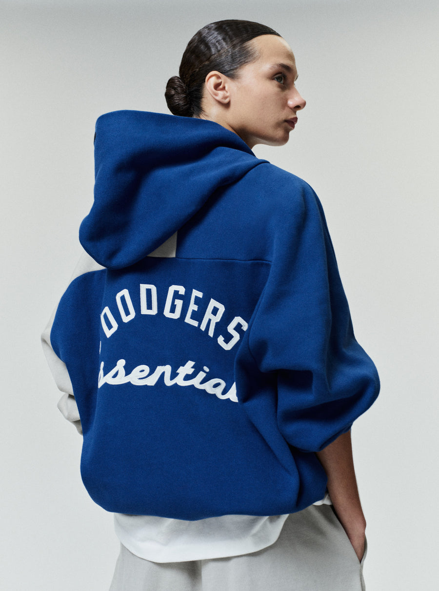 Dodgers Raglan Half Zip Sport Hoodie Estate Blue/ Seal / XS view 9