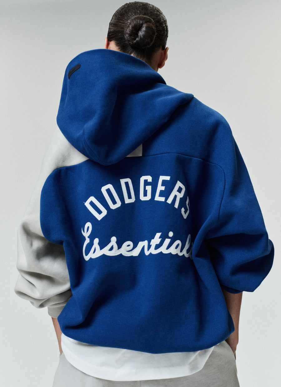 Dodgers Raglan Half Zip Sport Hoodie Estate Blue/ Seal / XS view 1