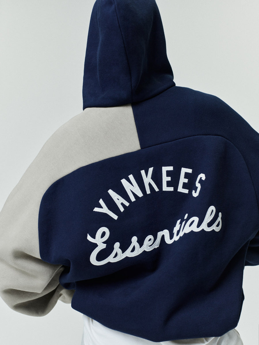 Yankees Raglan Half Zip Sport Hoodie Dark Sapphire/ Overland / XS view 7