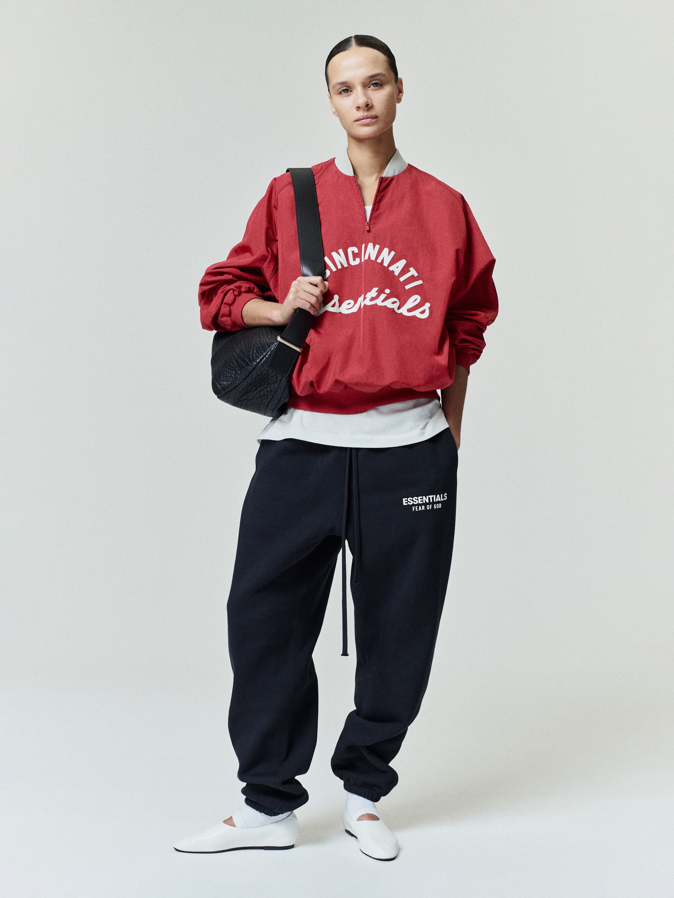 zip pullover sweater fear of god essentials half zip sweat