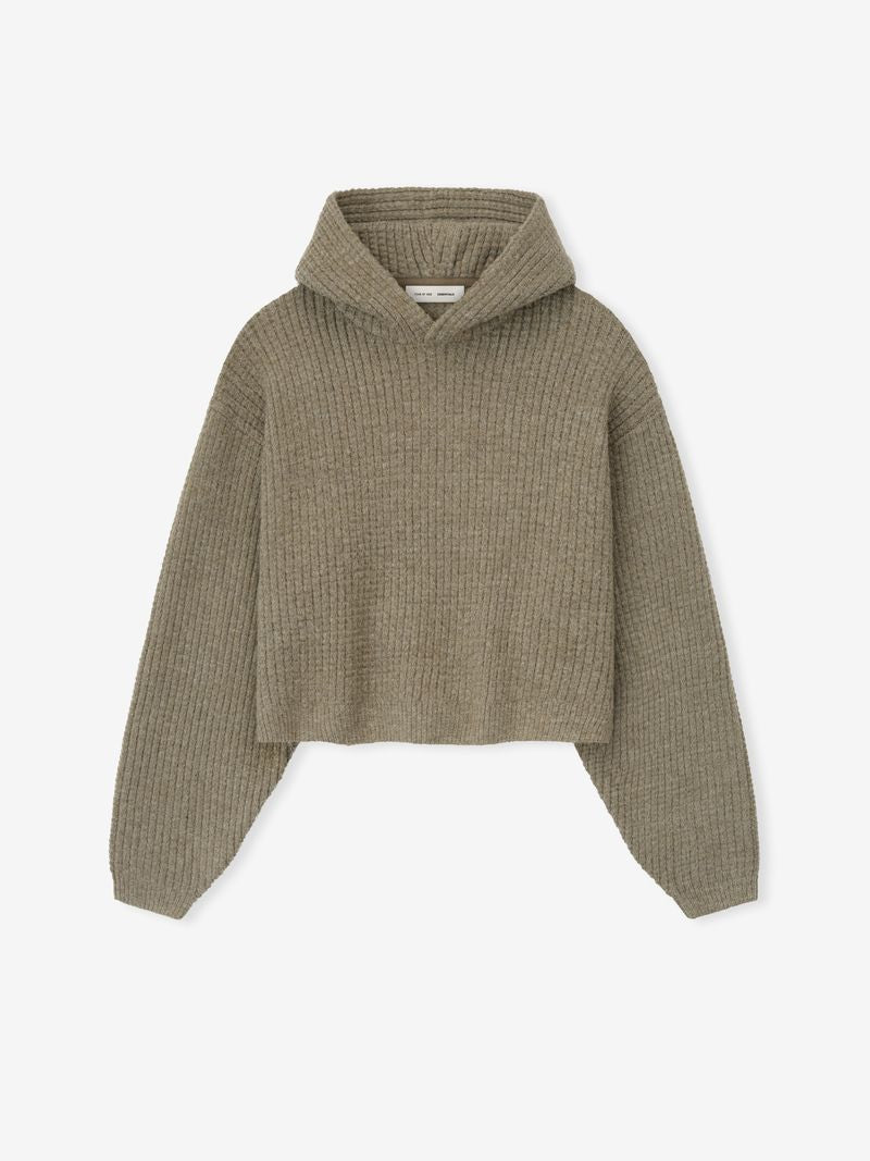 Womens Heavy Waffle 90's Hoodie