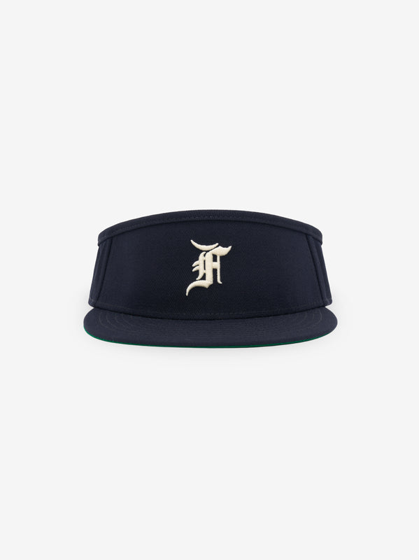 ESSENTIALS FITTED VISOR NAVY | Fear of God