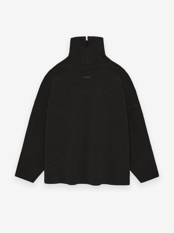 Wool Jacquard High Neck Sweater