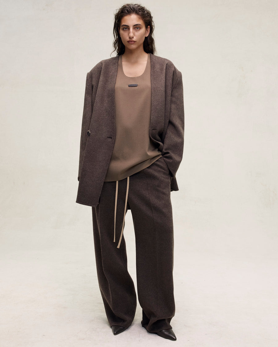 Brushed Wool Cashmere Wide Leg Pants - Fear of God