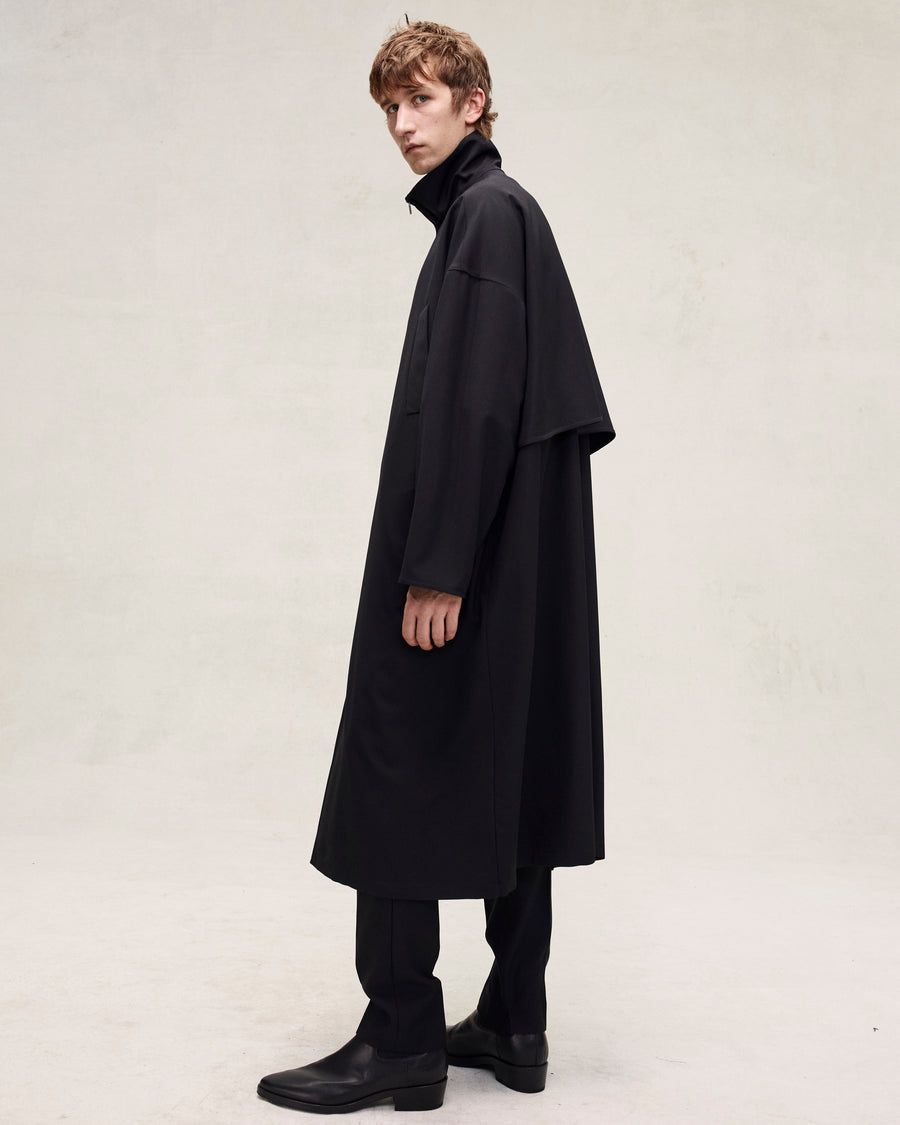 High neck trench coat hotsell