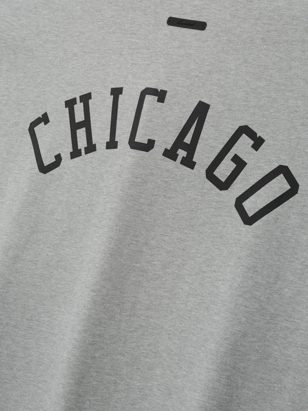 White Sox Merch Tee in light gray fabric featuring bold black "CHICAGO" text across the chest for a sporty and casual look.