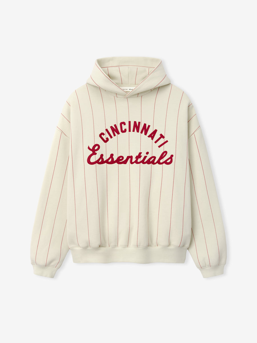 Reds Sport Hoodie Oat W Red Pinstripes / XS view 3