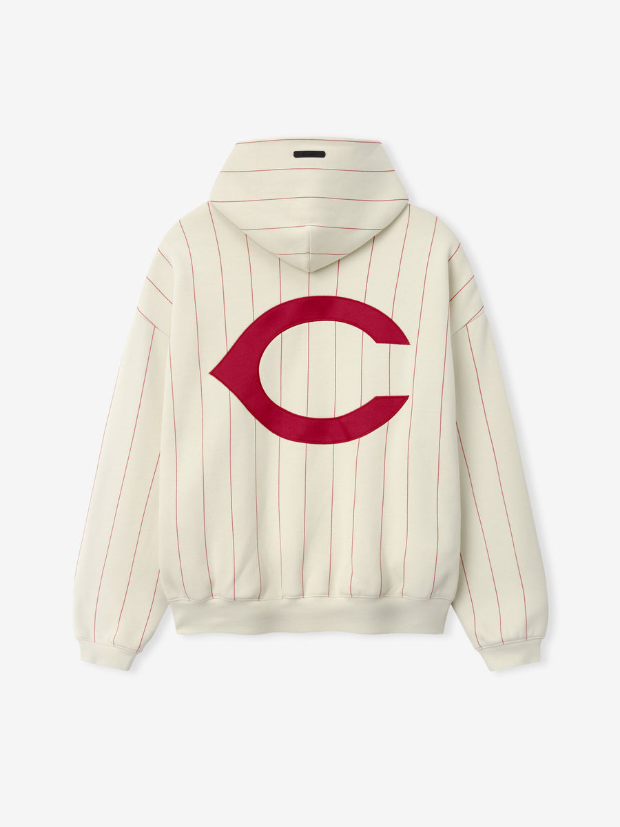 Reds Sport Hoodie Oat W Red Pinstripes / XS view 4