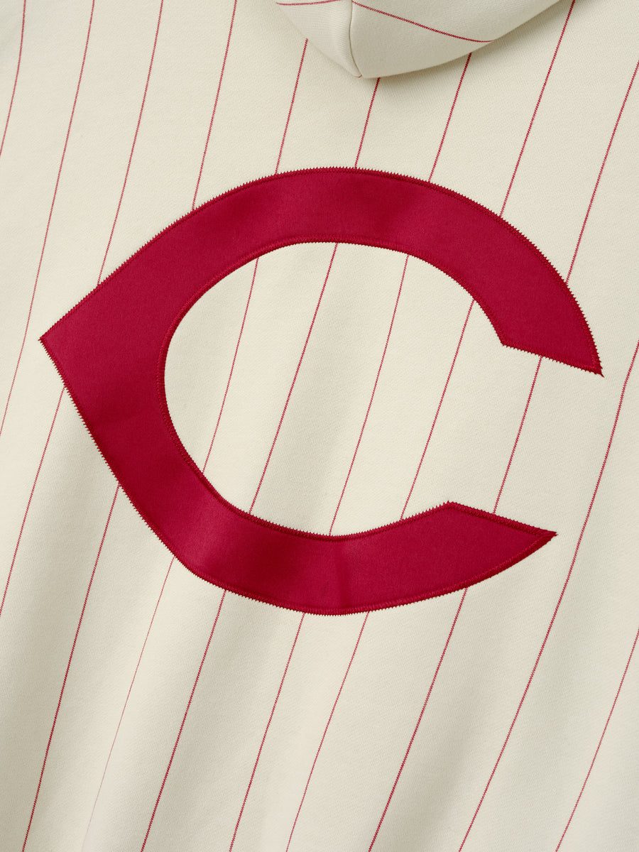 Reds Sport Hoodie Oat W Red Pinstripes / XS view 6