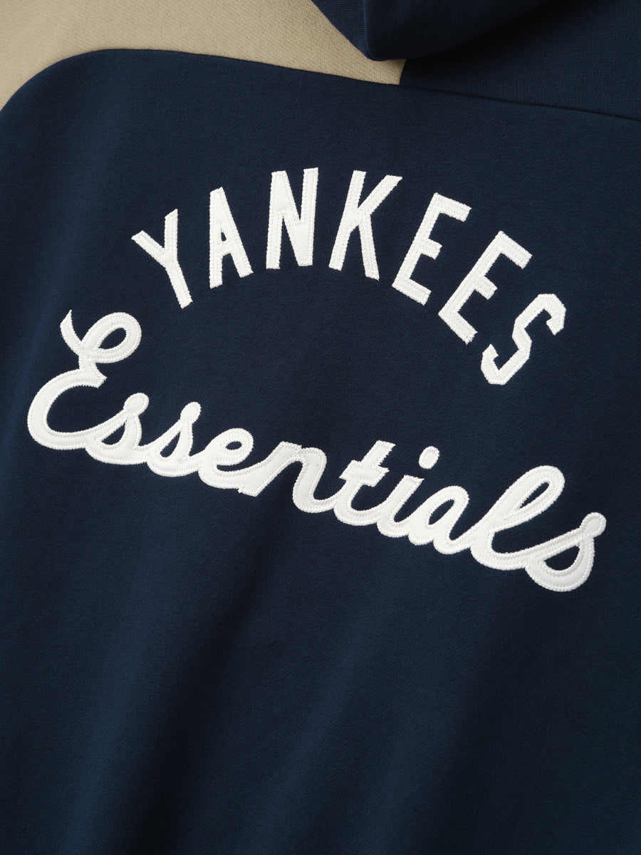 Yankees Raglan Half Zip Sport Hoodie Dark Sapphire/ Overland / XS view 6