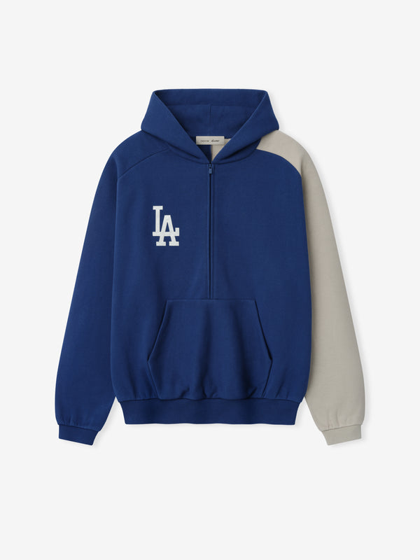 Dodgers Raglan Half Zip Sport Hoodie view 2