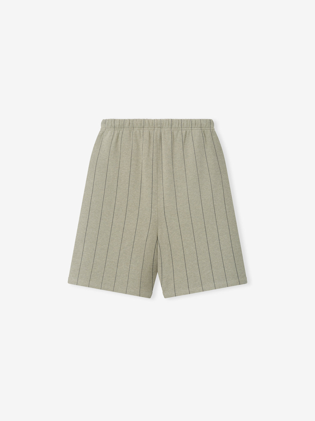 Green striped shorts on a white background