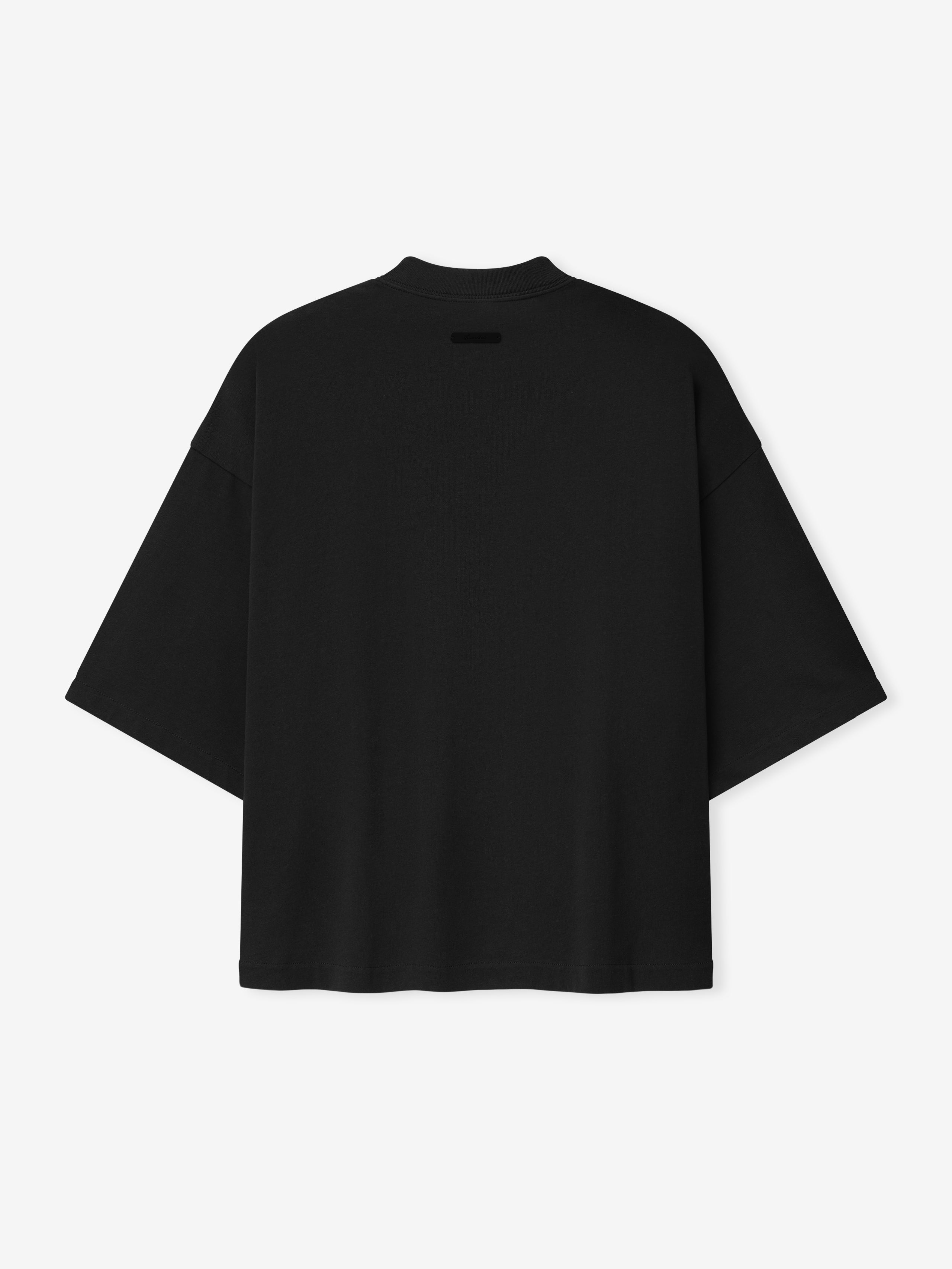 Back view of the White Sox AL Merch Tee in black, featuring a relaxed, oversized fit with dropped shoulders and short sleeves, designed for casual wear.