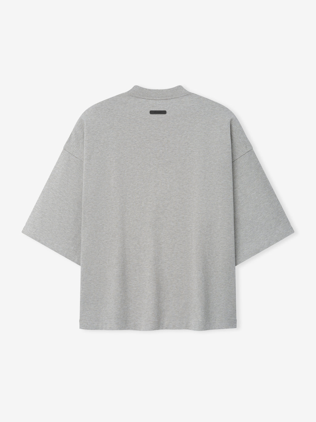 Rangers AL Merch Tee in a light gray fabric with a relaxed fit, featuring a high crew neckline and dropped shoulders for a modern casual top.