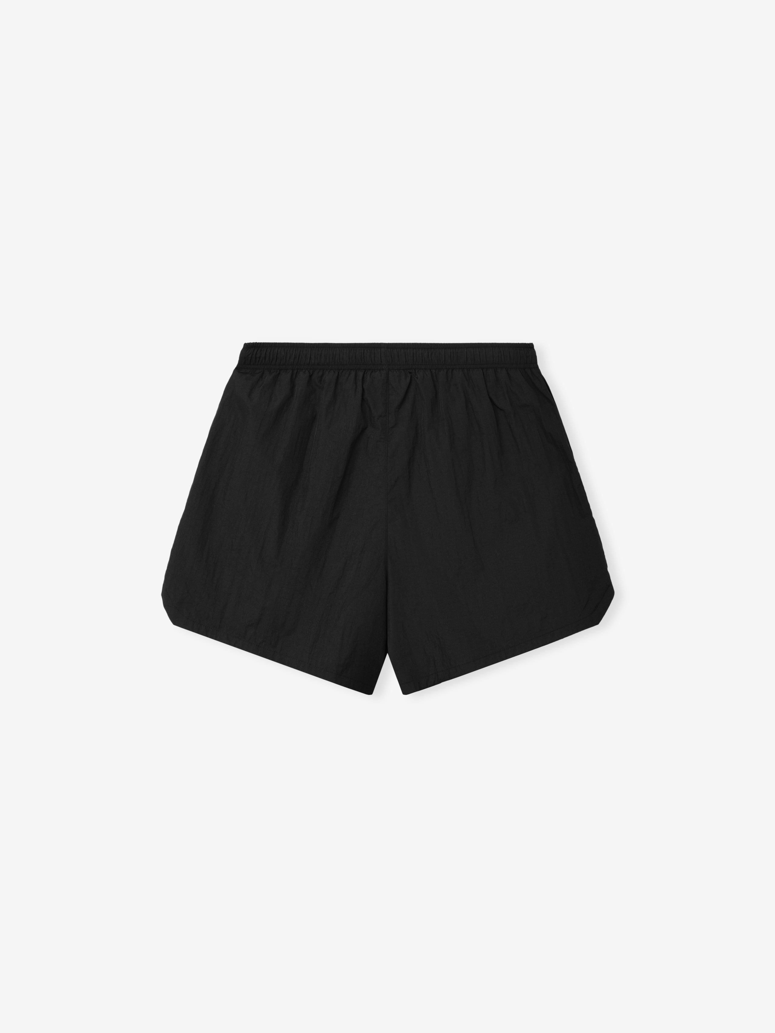 Mlb Gym Short in solid black featuring a lightweight fabric with an elastic waistband, designed for comfortable athletic wear and easy movement.
