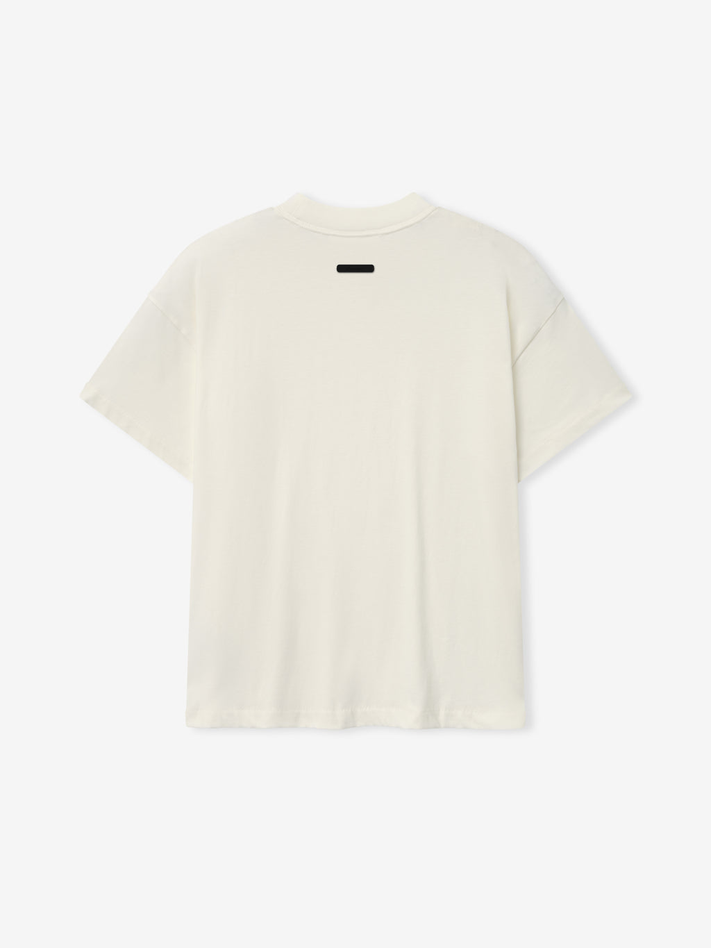 Tri-Blend Essential Tee (Slim) in a soft ivory tone featuring a classic crew neck, short sleeves, and a slim fit silhouette designed for a refined casual look.