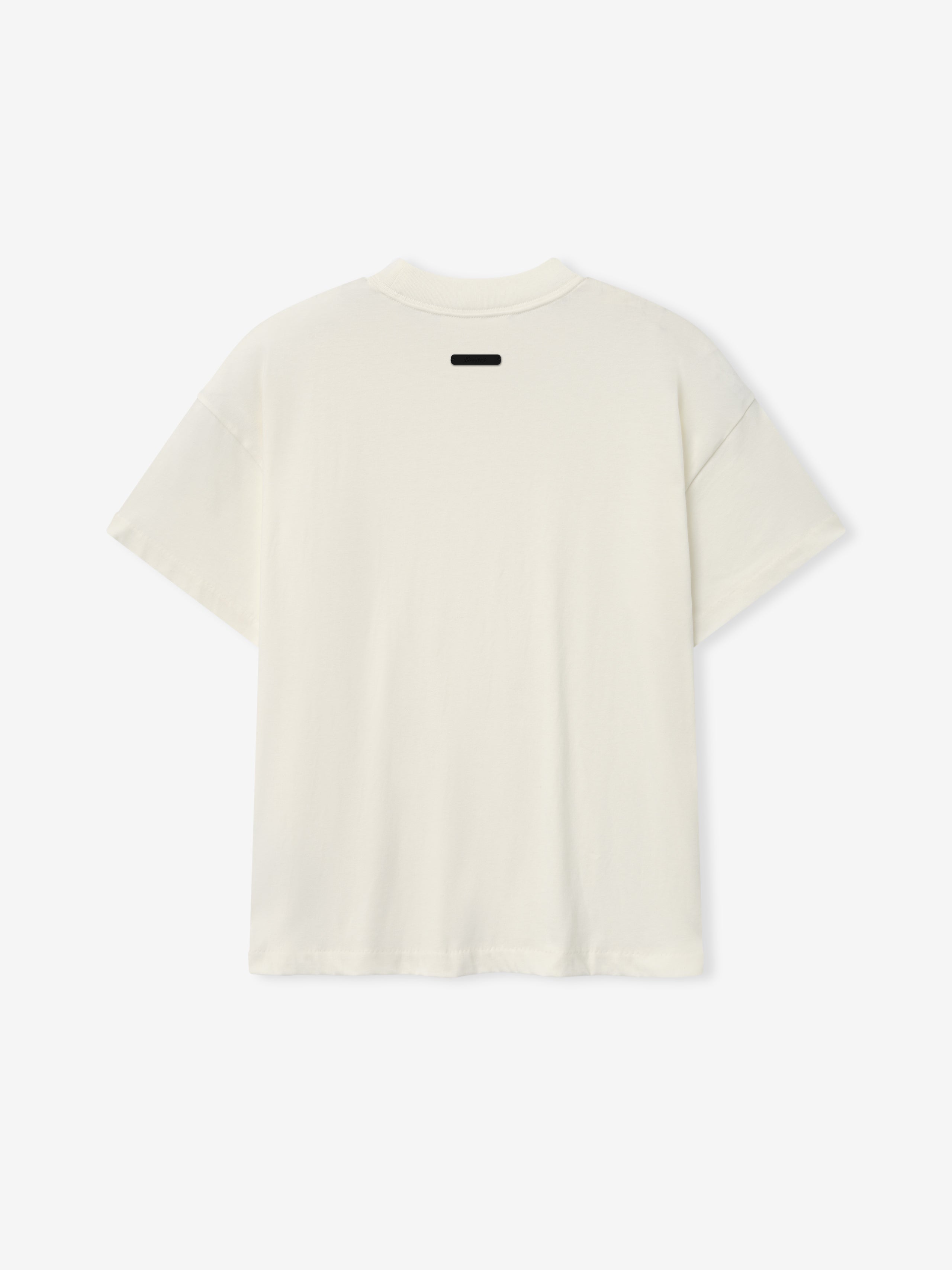 Tri-Blend Essential Tee (Slim) in a soft ivory tone featuring a classic crew neck, short sleeves, and a slim fit silhouette designed for a refined casual look.