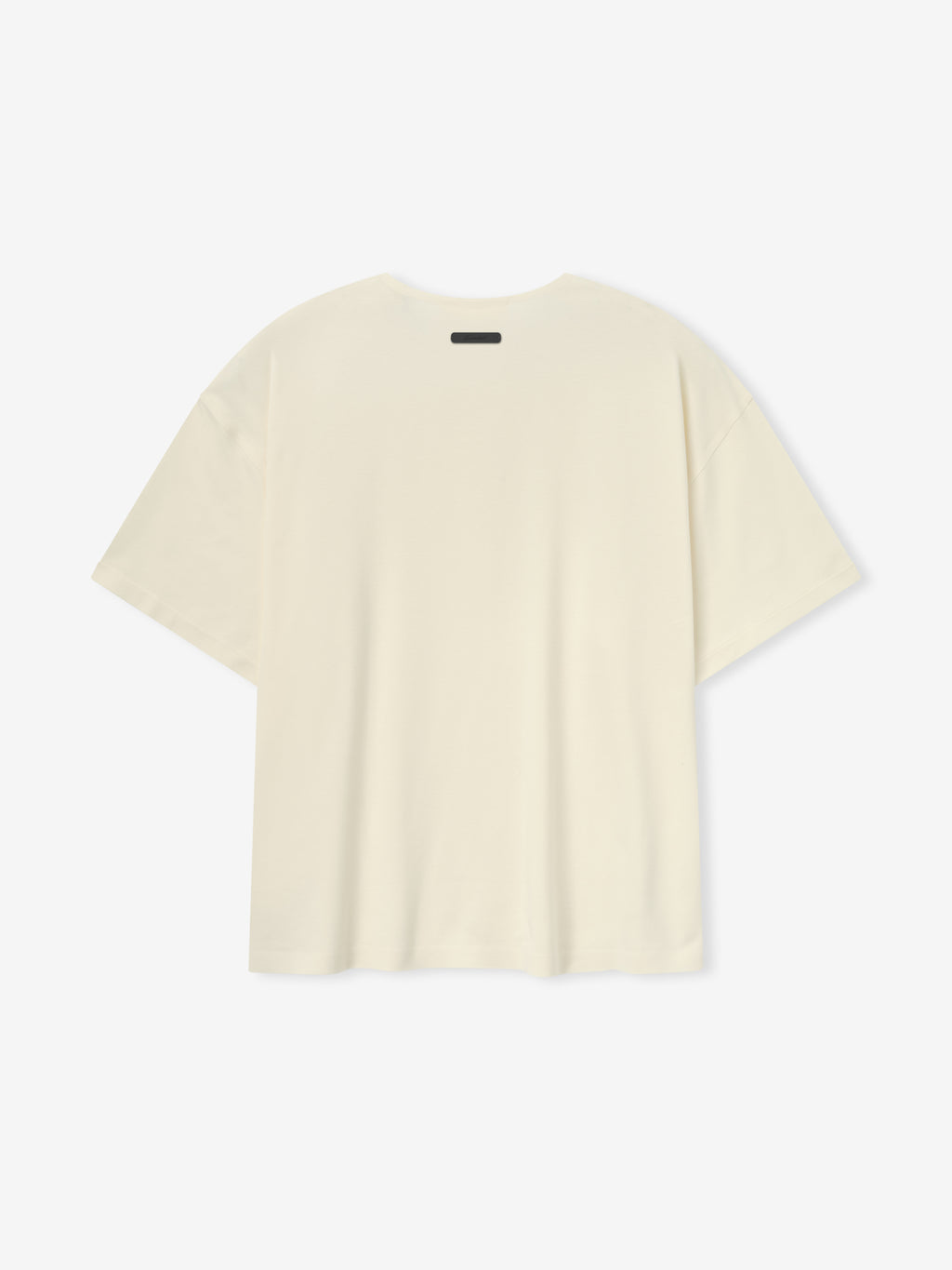 Ponte Modern Tee (Relaxed) in a soft ivory tone featuring a loose silhouette with short sleeves and a crew neckline, made from smooth fabric for a casual, easygoing top.