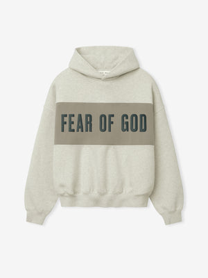 Cropped Relaxed Panelled Hoodie