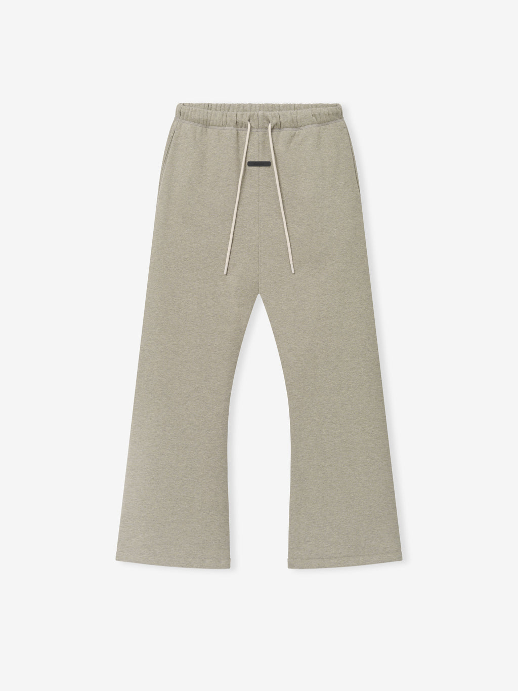Flare Sweatpant in a washed seal heather tone featuring a relaxed fit with a flared leg silhouette, elastic waistband, and adjustable drawstrings for comfortable casual bottoms.