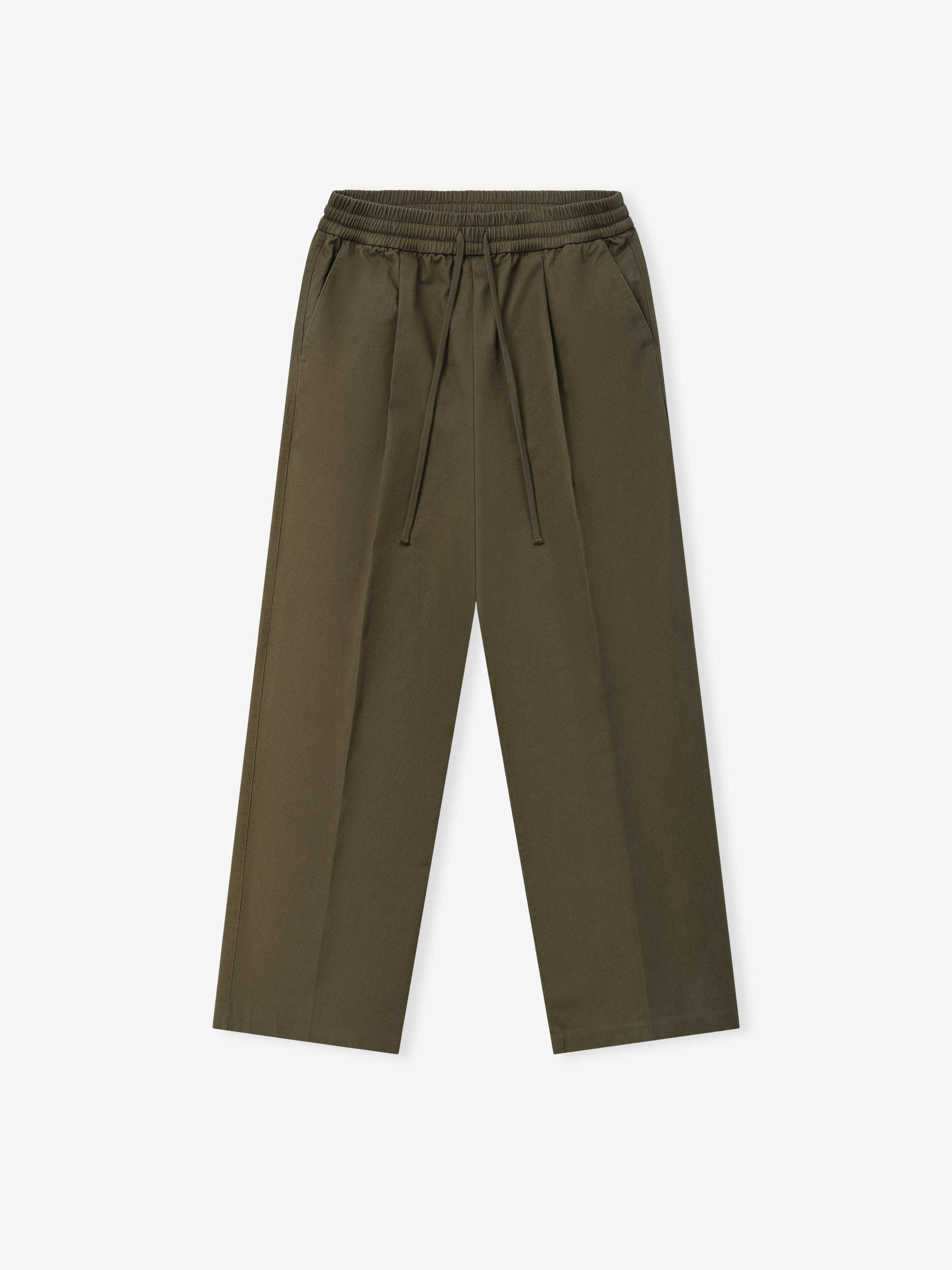 Fear of God Drawstring pants アースカラー Cotton Twill Pleat Front Drawstring Pant – Fear of God