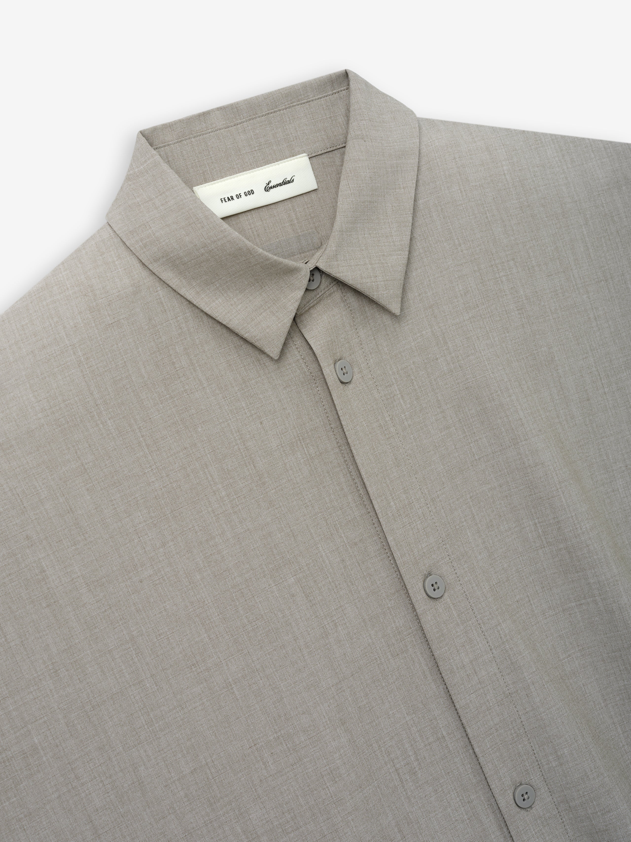 Silk Blend 3/4 Sleeve Button Up Shirt – Fear of God