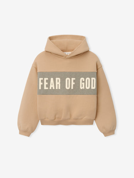 Kids Cropped Relaxed Panelled Hoodie – Fear of God