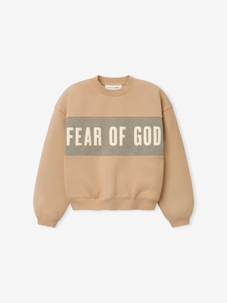Kids Cropped Relaxed Panelled Sweatshirt – Fear of God