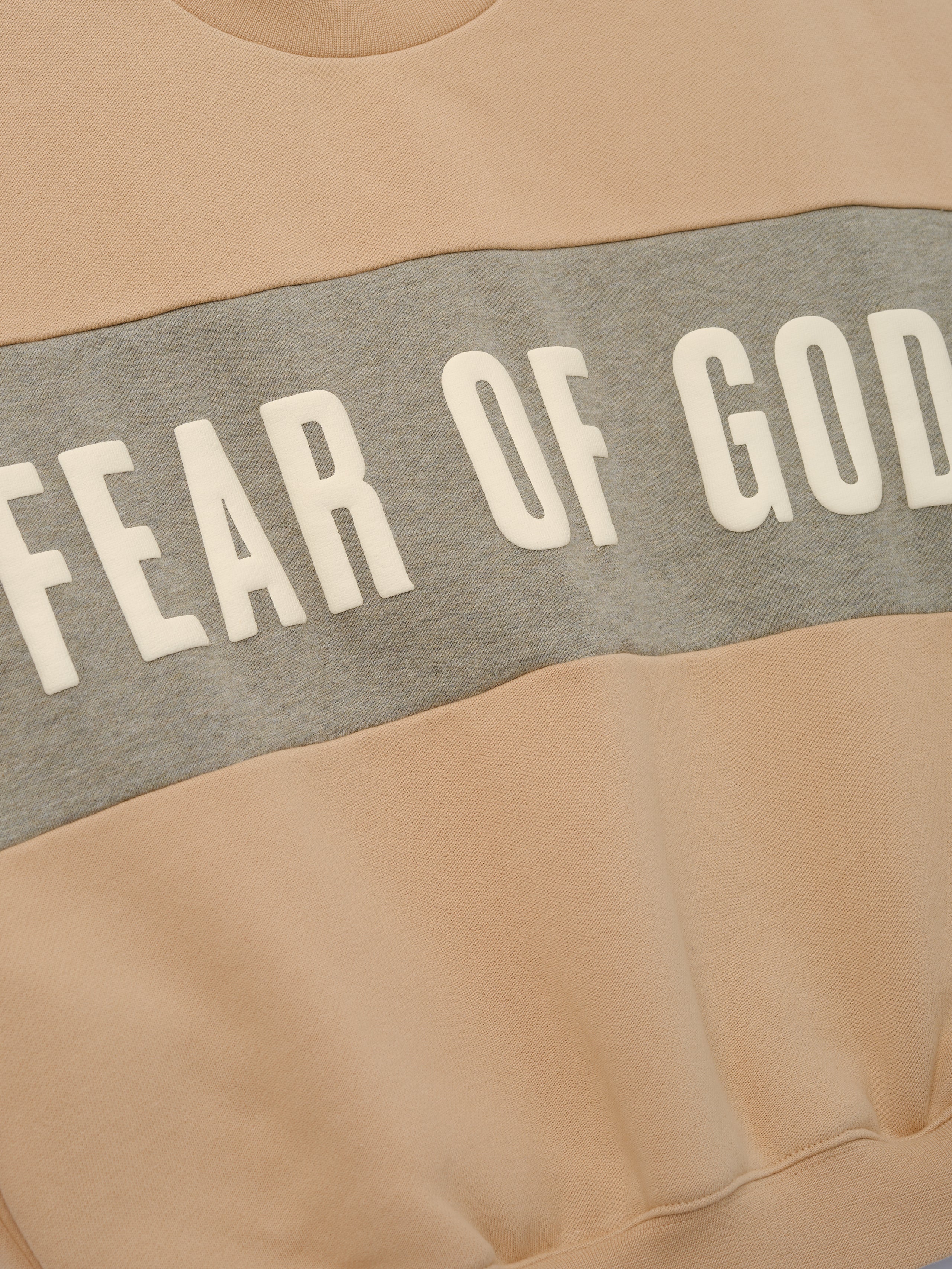 Kids Cropped Relaxed Panelled Sweatshirt – Fear of God