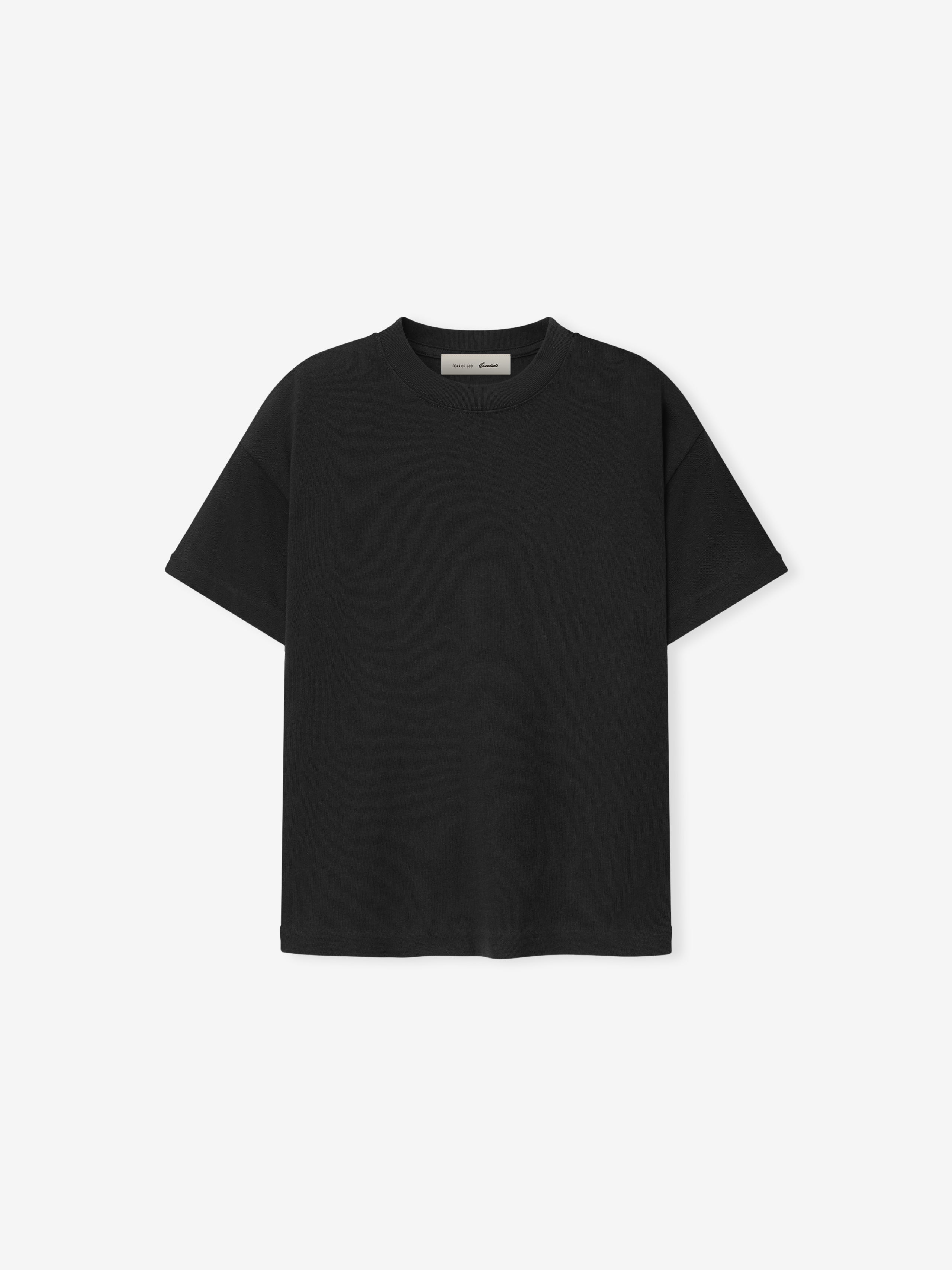 Kids Tri-Blend Essential Tee in vintage black with a classic crew neck and short sleeves, offering a simple and comfortable option for everyday kids’ tops.