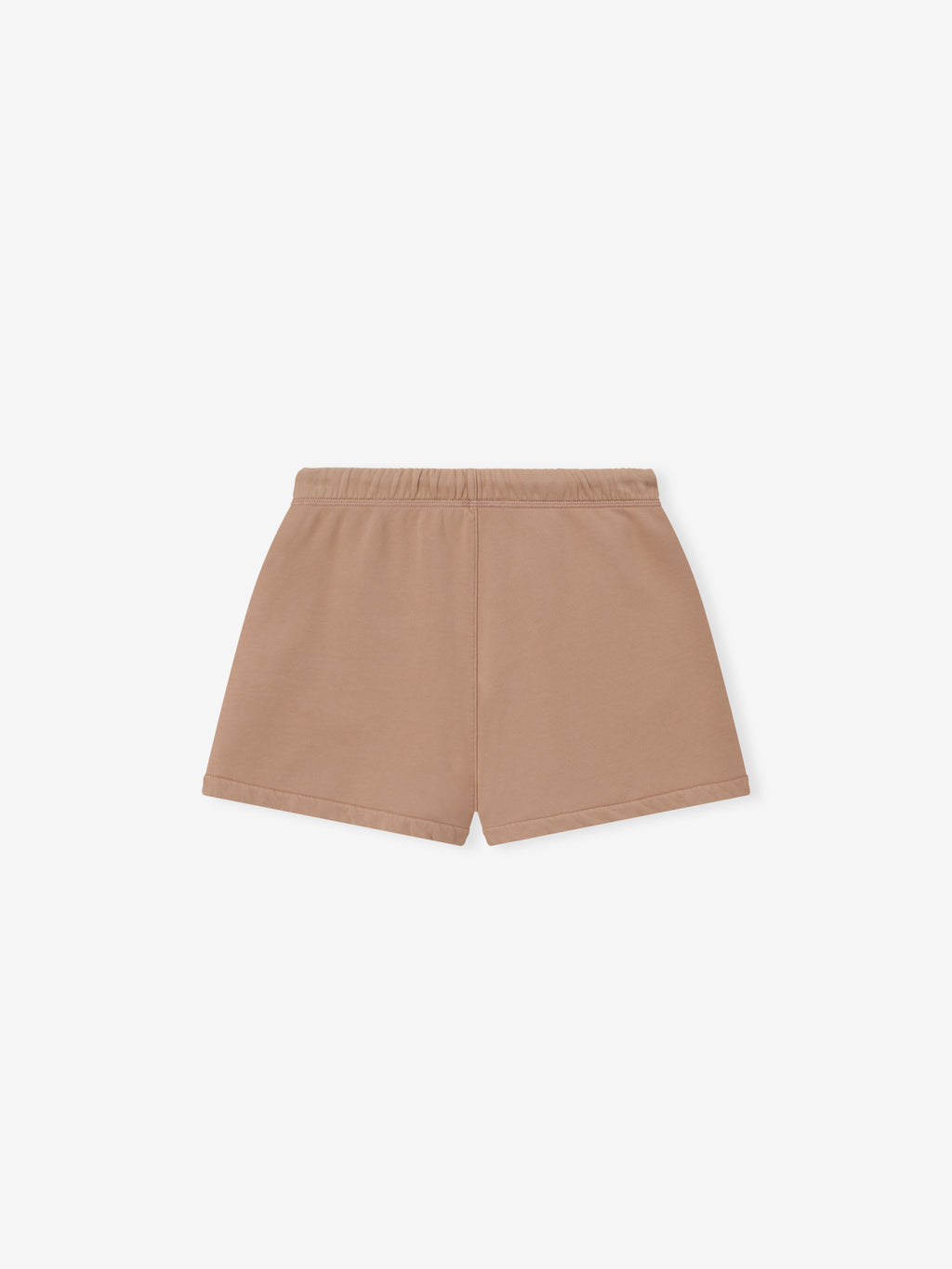 Womens Classic Fit Short in a muted ginger shade featuring an elastic waistband, clean lines, and a relaxed cut designed for comfortable casual bottoms.
