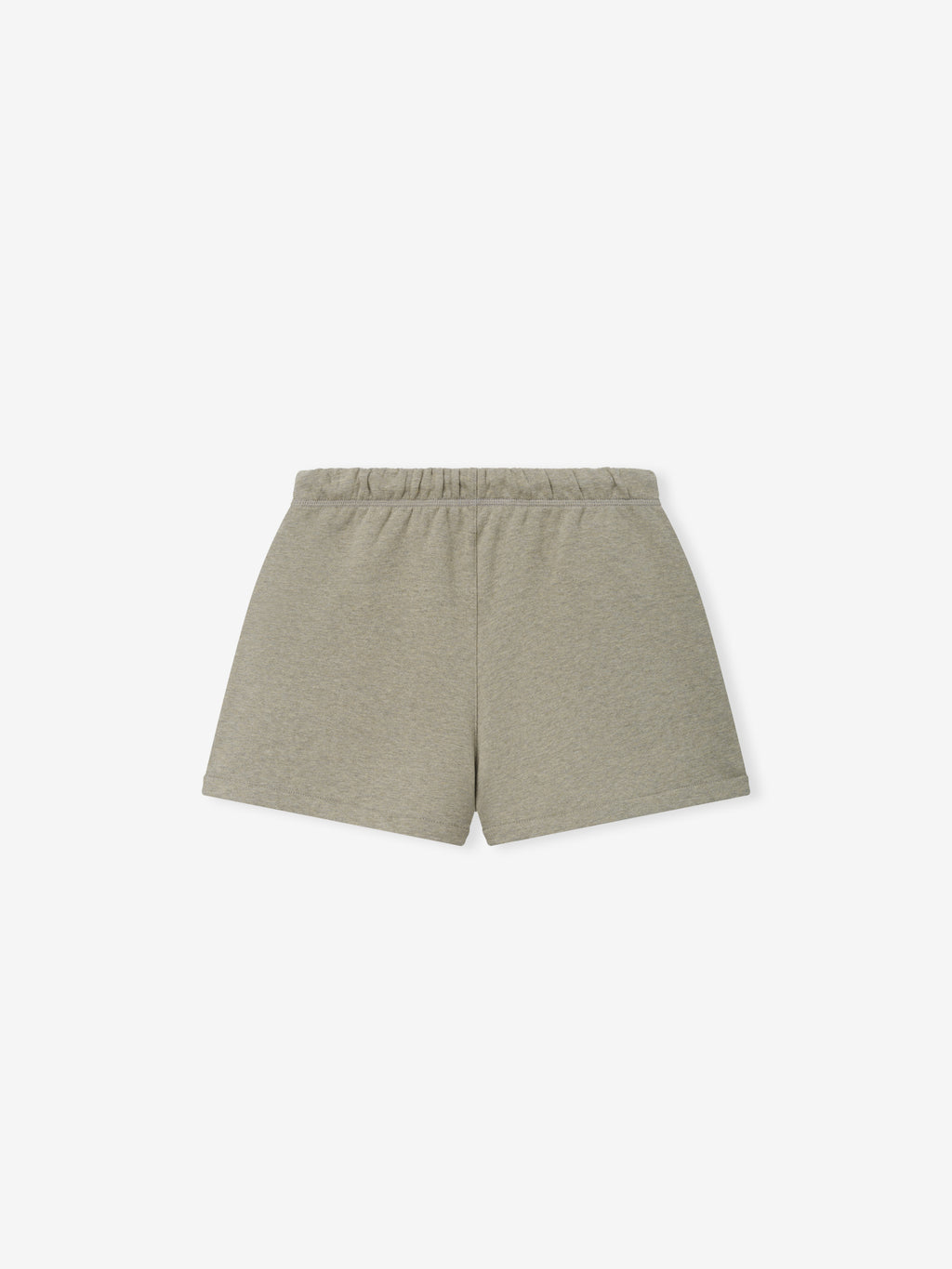 Womens Classic Fit Short in a soft washed seal heather shade featuring an elastic waistband, clean hem, and a relaxed cut designed for easygoing casual bottoms.