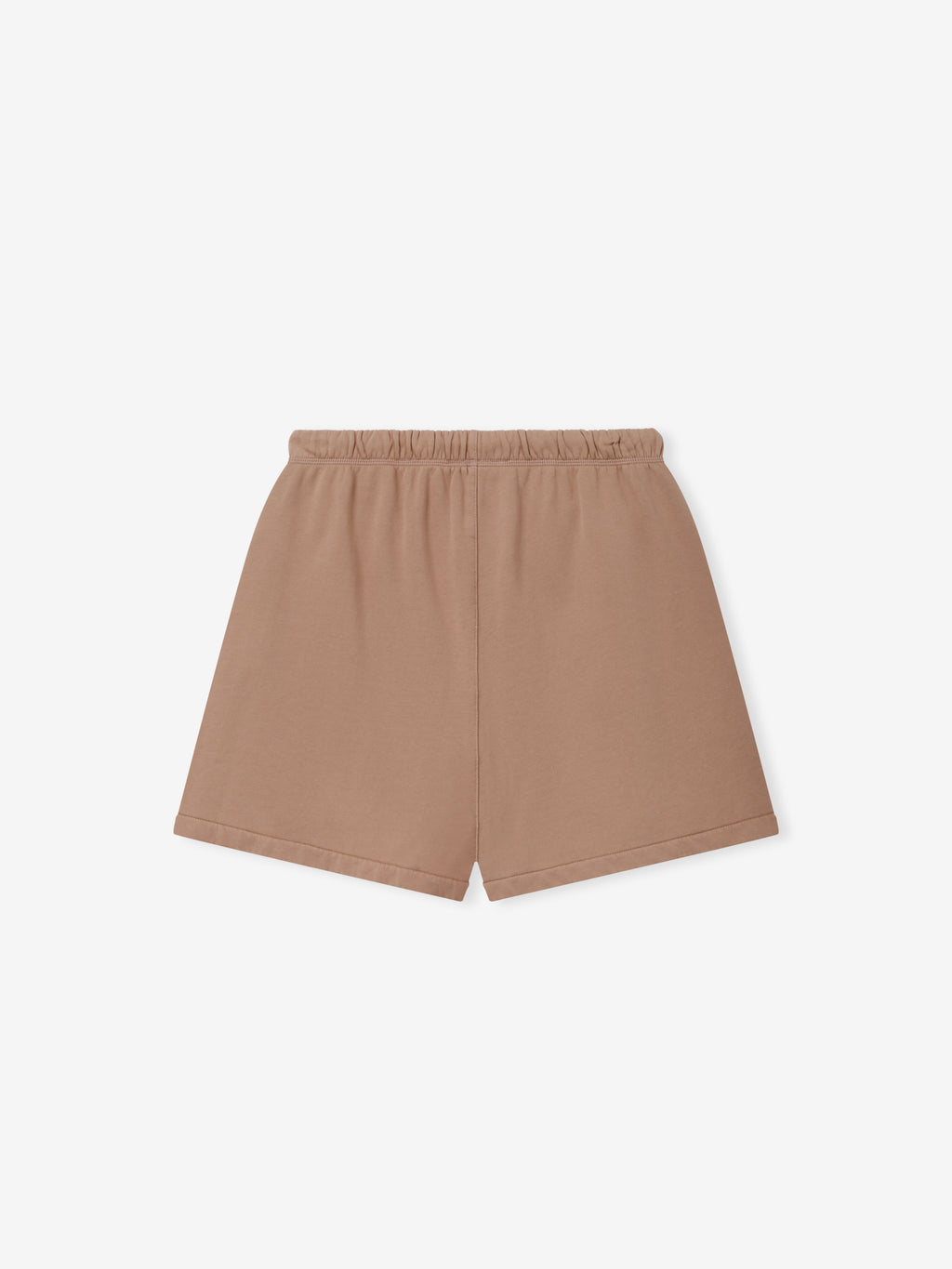 Classic Sweatshort in a muted ginger tone, designed with an elastic waistband for easy wear, crafted from soft material ideal for casual, everyday bottoms.