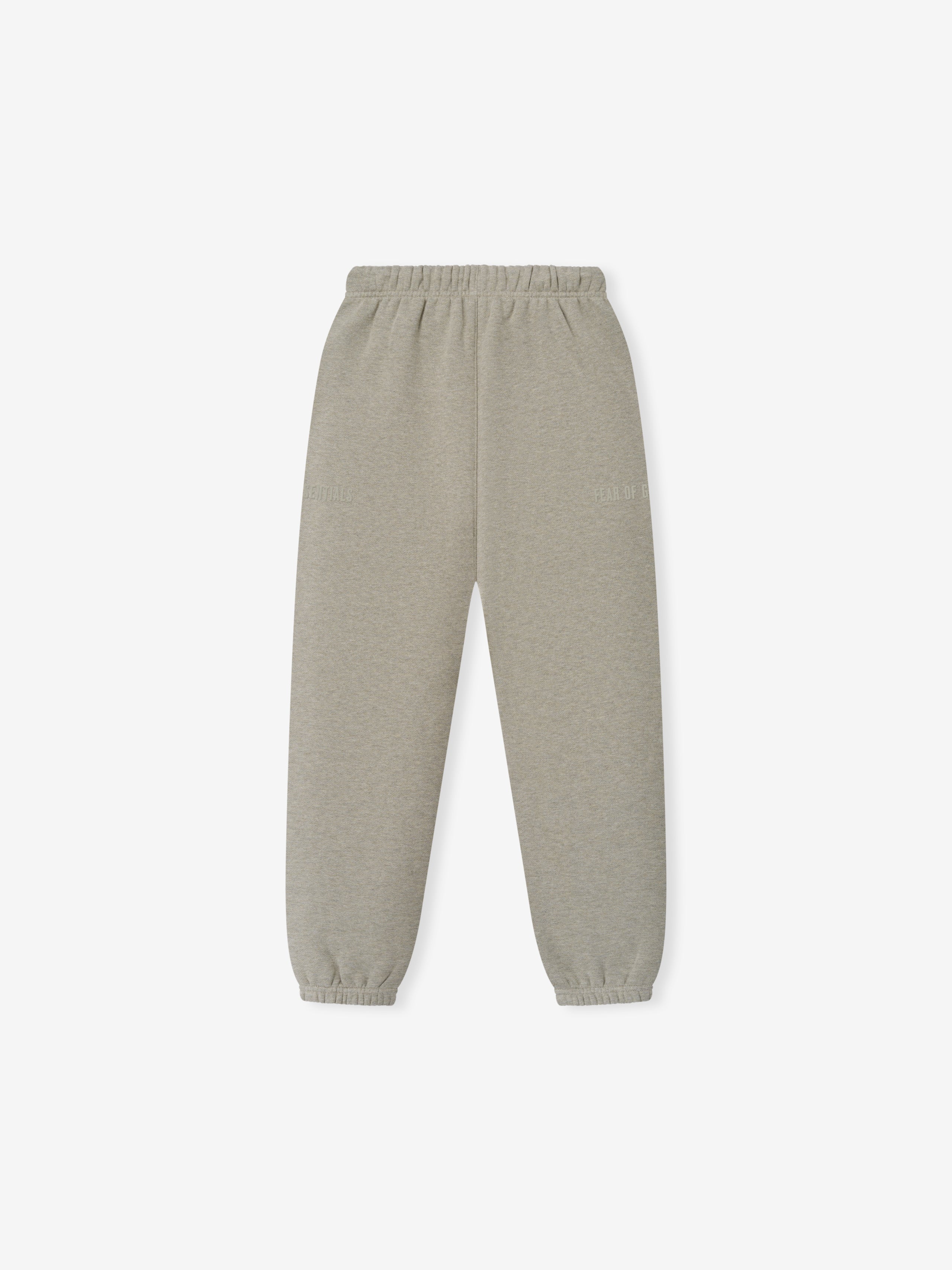 Kids Classic Fleece Sweatpant in a soft seal heather shade, featuring an elastic waistband and gathered cuffs for a relaxed and comfortable fit in kids bottoms.