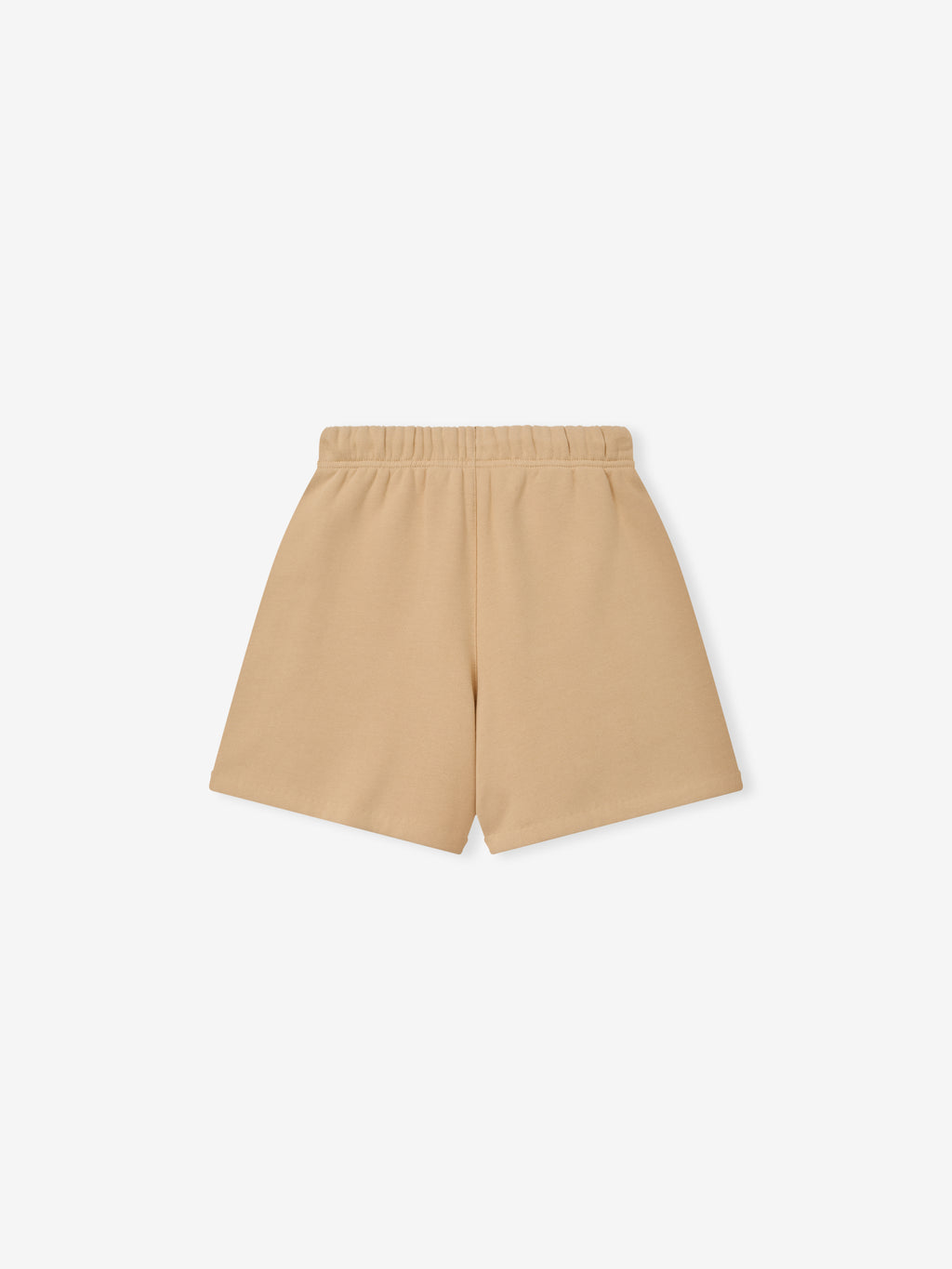 Kids Classic Sweatshort in a soft beige tone, featuring a comfortable elastic waistband and a relaxed fit designed for casual and easy kids bottoms.
