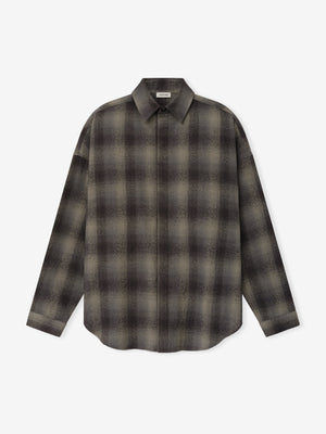 Cotton Wool Flannel Check Shirt