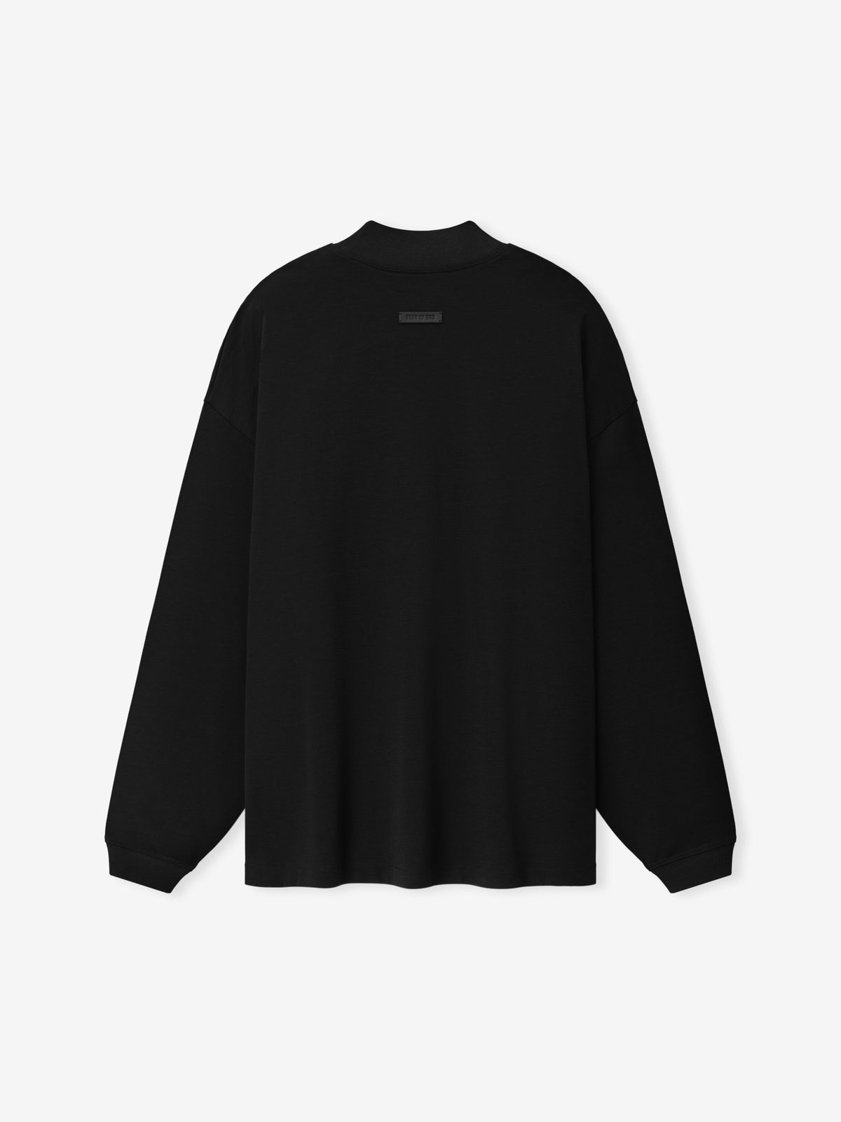 Cotton Rayon Mockneck Long Sleeve Tee