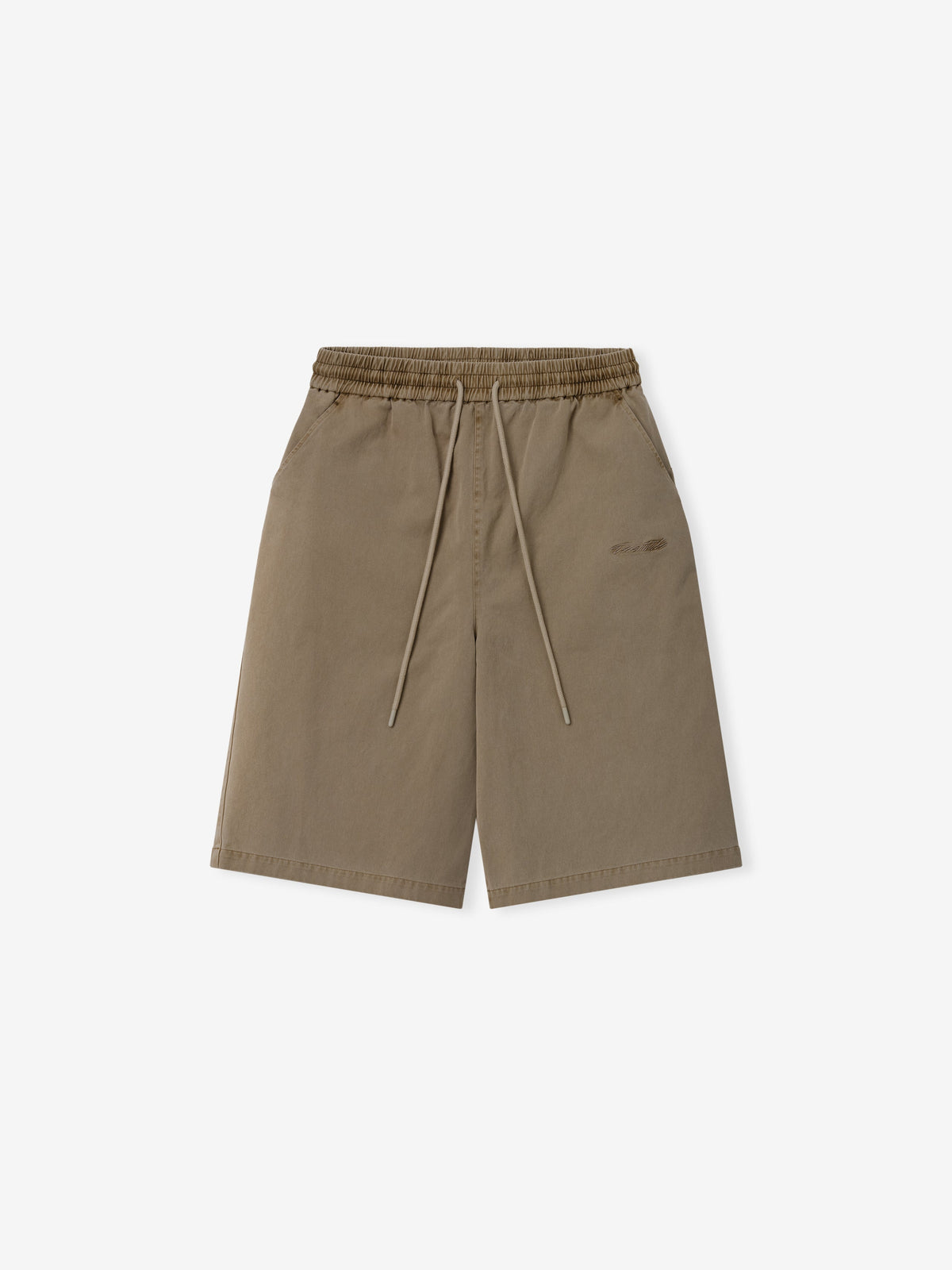 Cotton Twill Lounge Drawstring Short