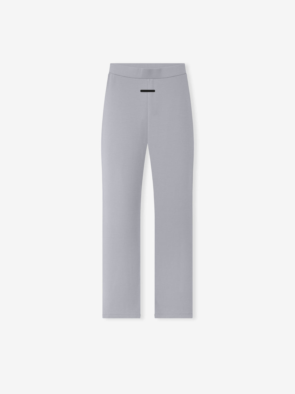 Womens Legging in light grey shown flat with a high rise waistband, slim full length fit and subtle front branding as Bottoms