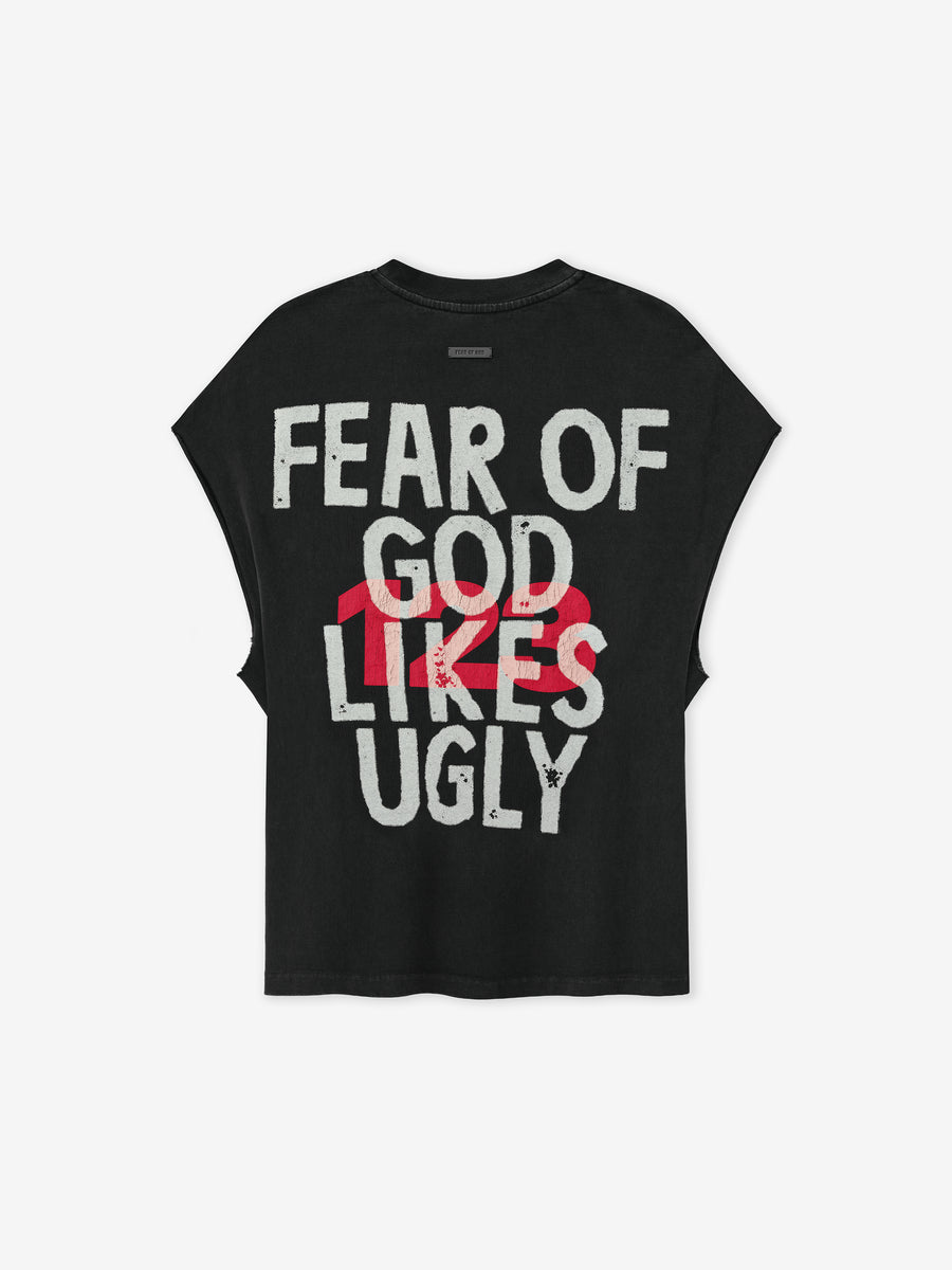 J.I.D: God Does Like Ugly Cut Off Tee Black / XS view 3