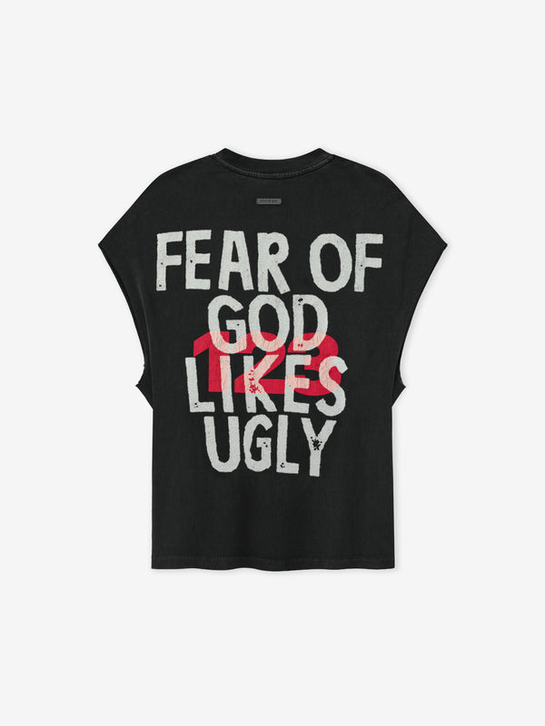 J.I.D: God Does Like Ugly Cut Off Tee view 2