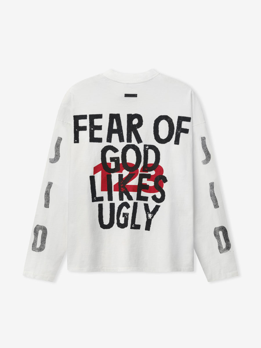 J.I.D: God Does Like Ugly Long Sleeve Tee White / XS view 2