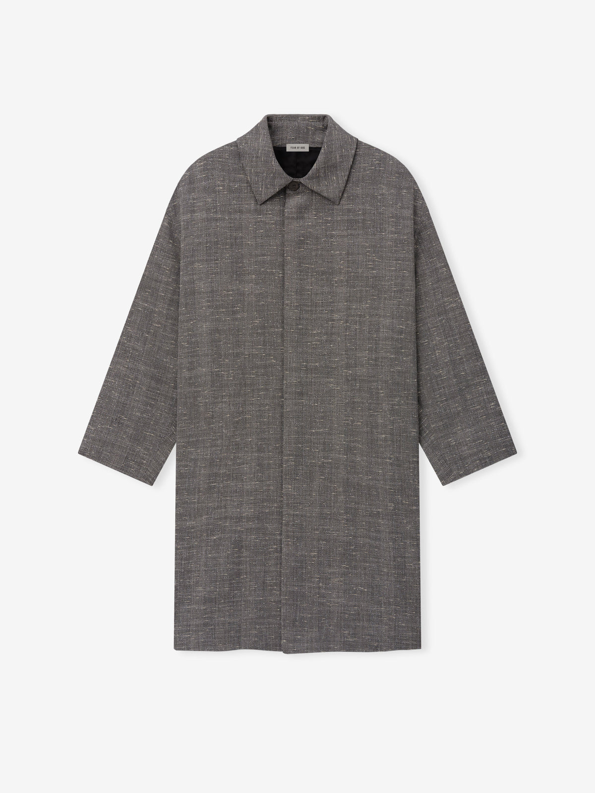 Slub Wool Cotton Casual Trench Coat