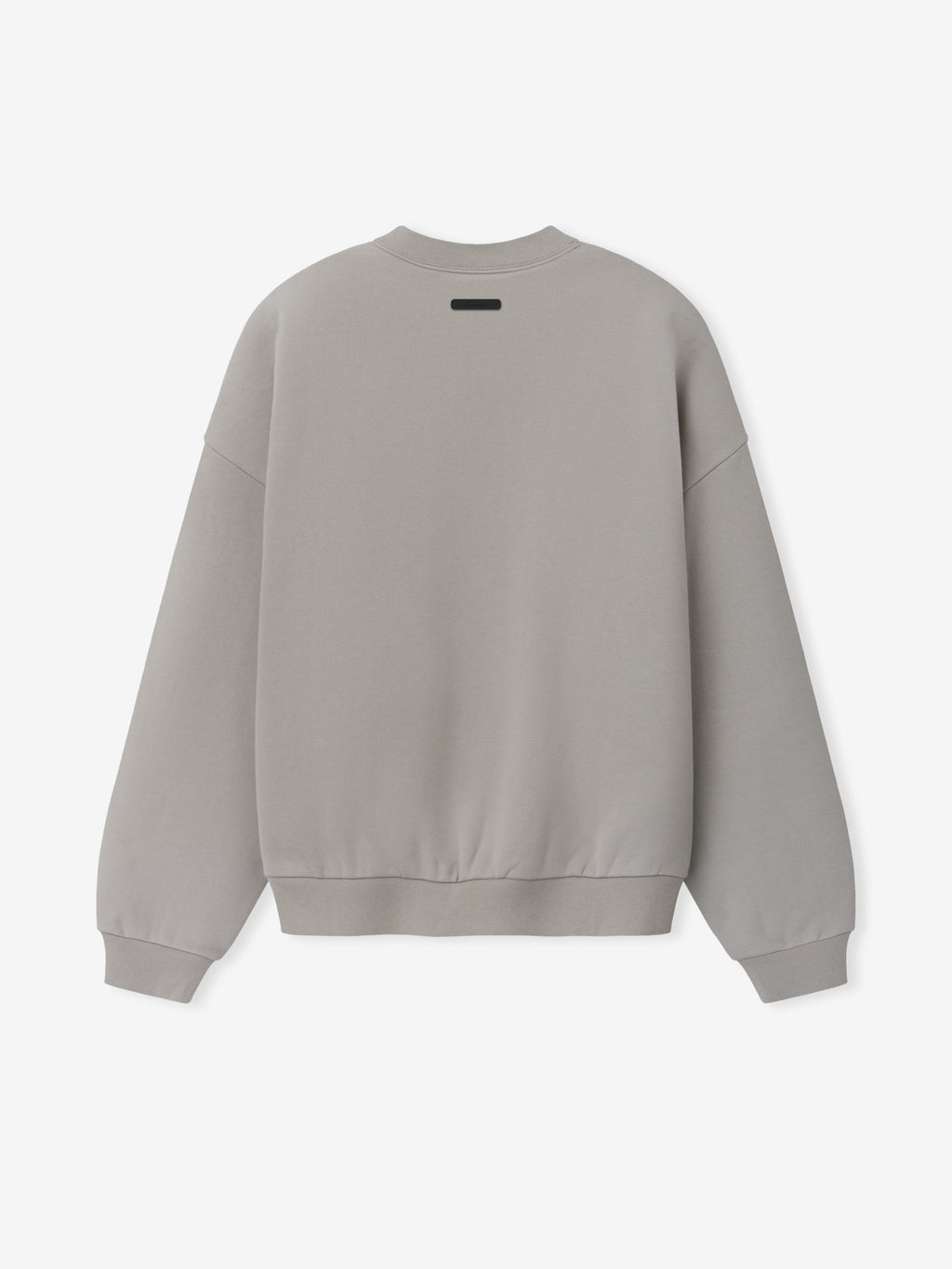 Signature Lounge Crewneck Sweatshirt in taupe featuring a classic crew neckline ribbed cuffs and hem and a relaxed fit displayed as Tops