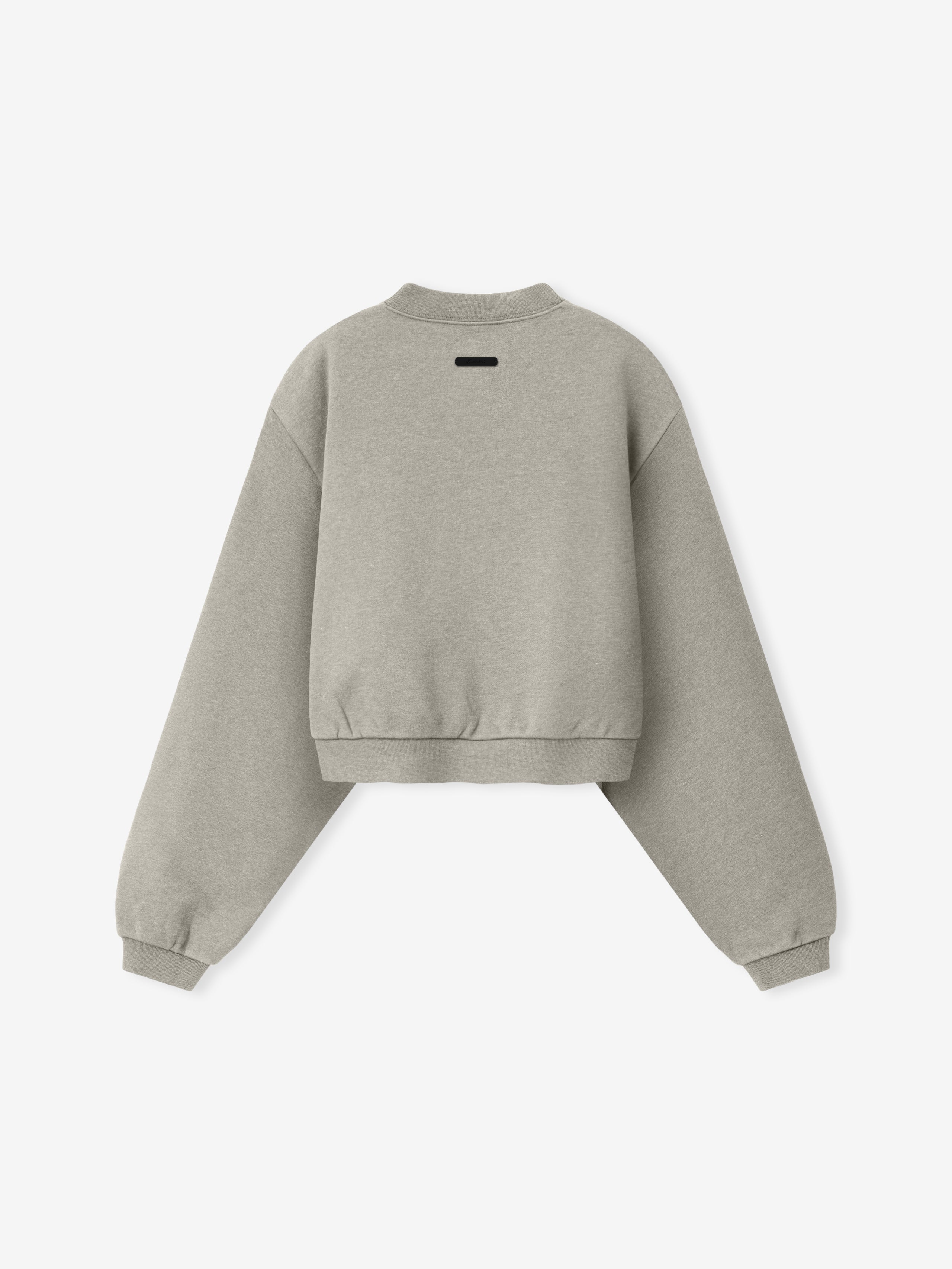 Womens Embossed FW26 Modern Cropped Crewneck