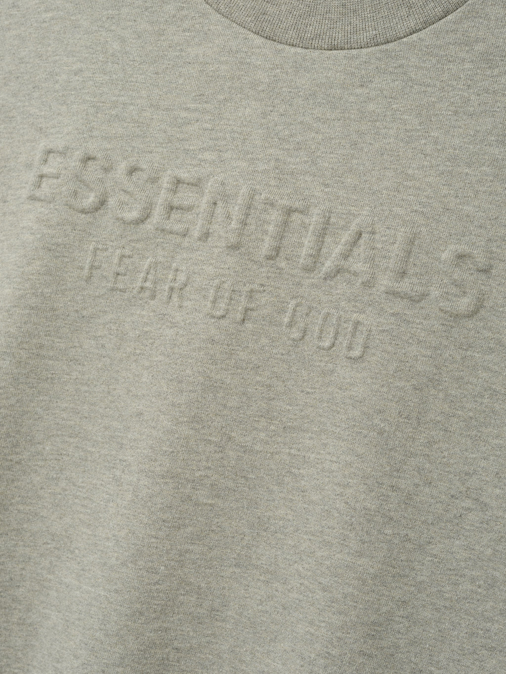 Womens Embossed FW26 Modern Cropped Crewneck