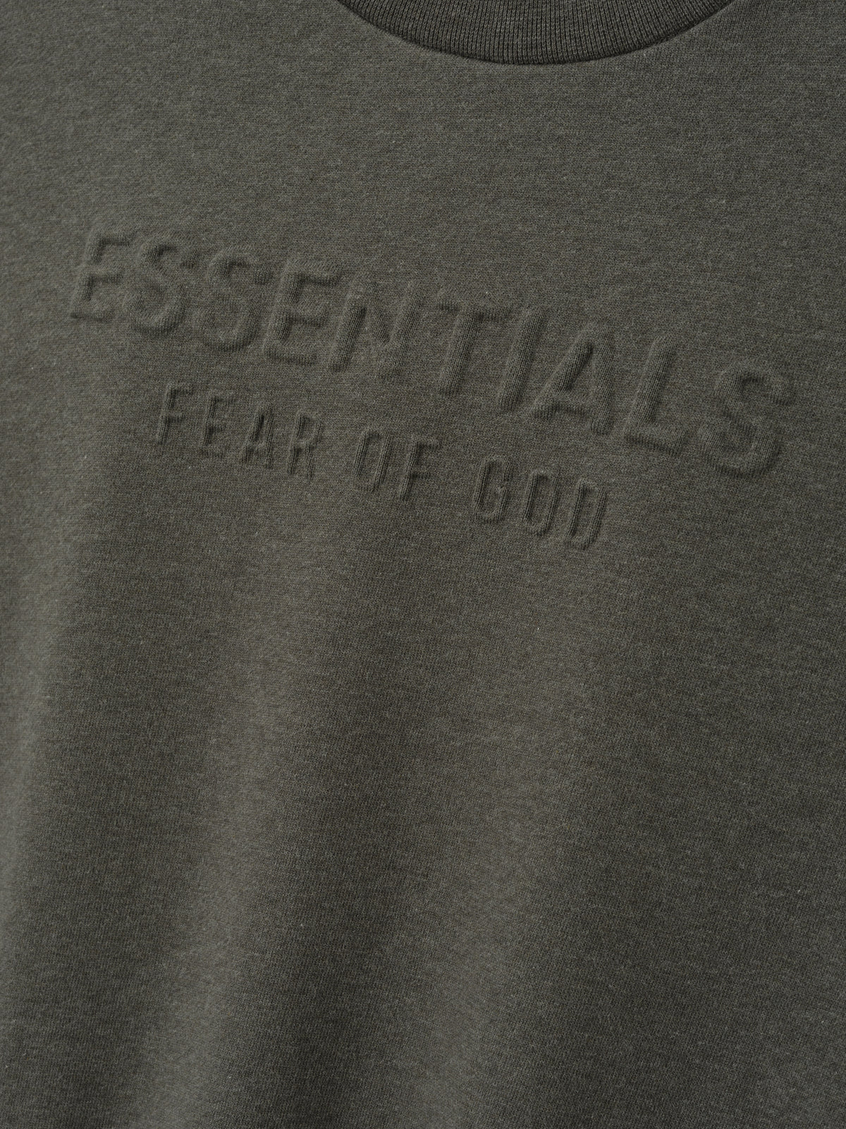 Womens Embossed FW26 Modern Cropped Crewneck